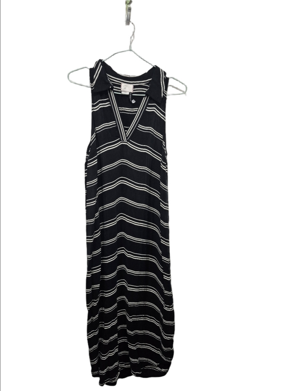 ​Anthropologie Postmark Black & White Striped Sleeveless Maxi Dress - Size Small